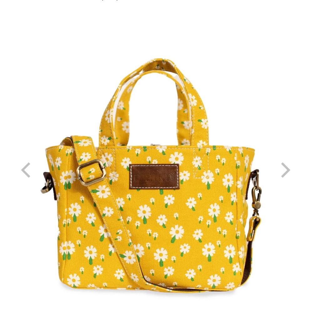 Maika Yellow Floral Tote Bag